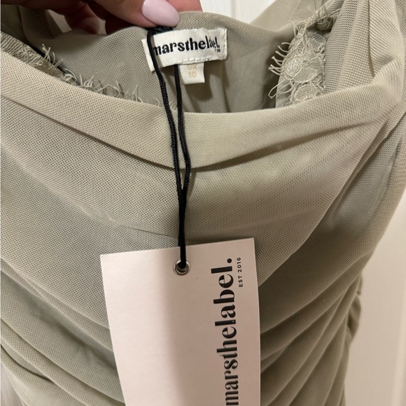 Adalyn Mini Dress - Stone - Picture 3 of 7